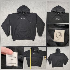 Polar Skate Co Mens L Large Black Default Pullover Sweatshirt Skateboard Hoodie